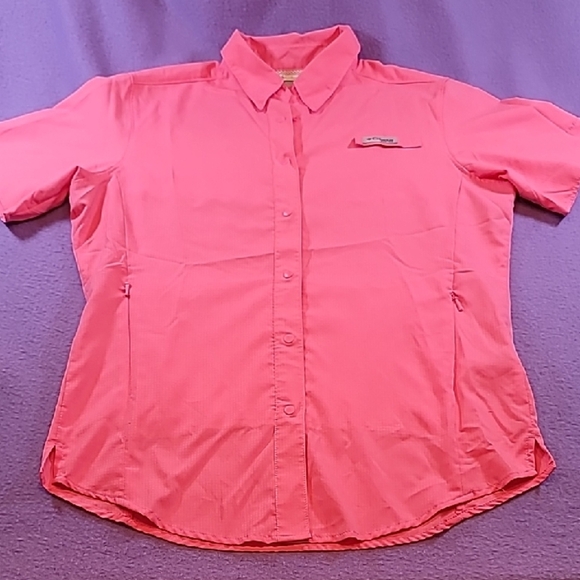 0750. EUC ~ Columbia Performance Fishing Gear ~ Small ~ Coral ~ - Picture 1 of 12